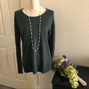 Hunter green Dressbarn sweater.  Size M
